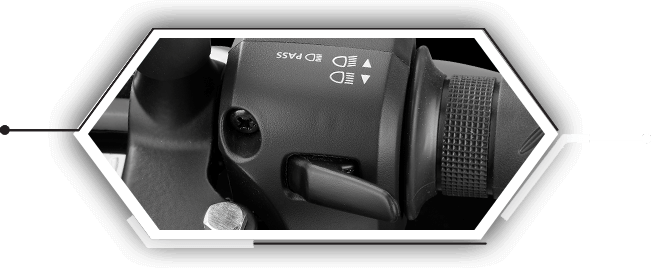 INTEGRATED HEADLAMP BEAM & PASSING SWITCH