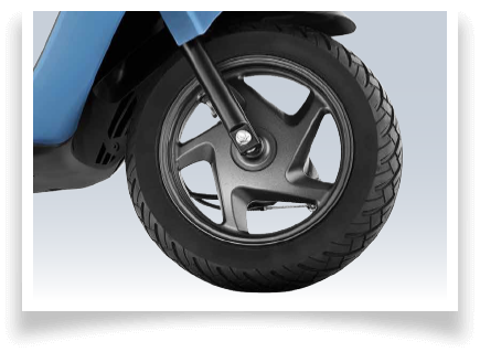 Front Black Alloy Wheel